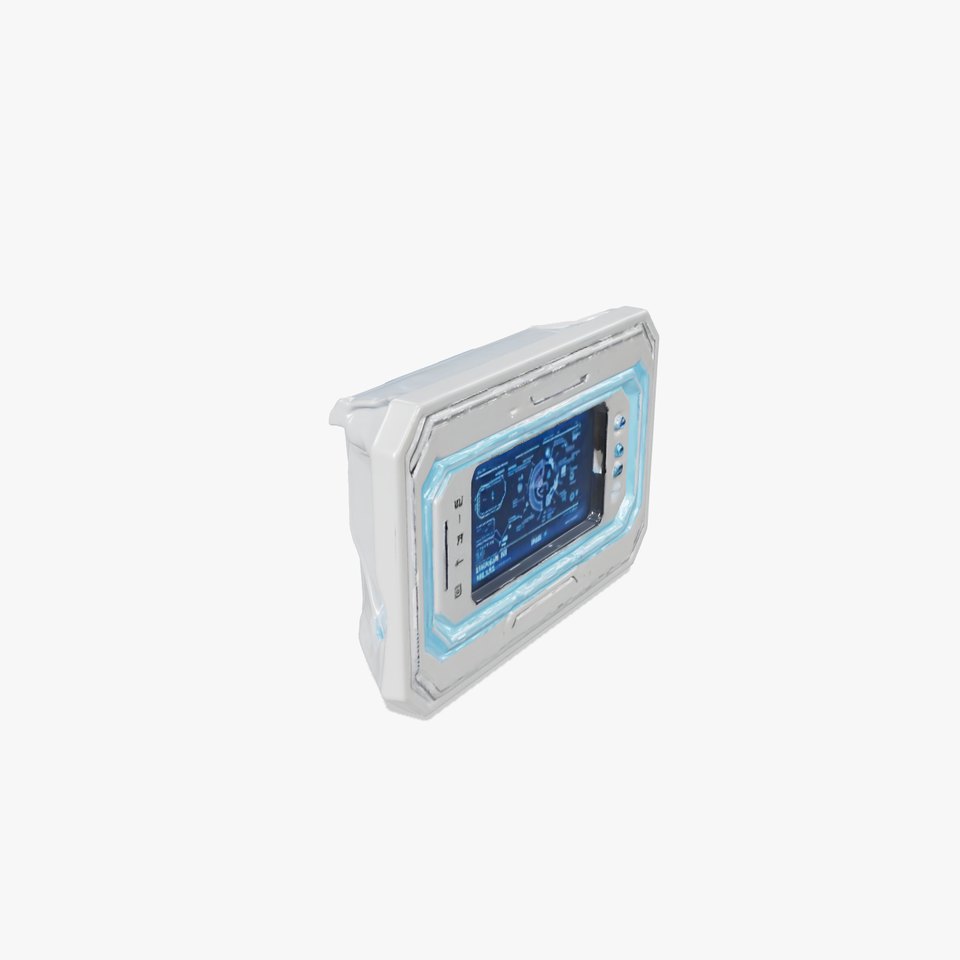 Futuristic Control Panel Model Pack with LED Display